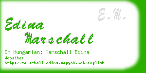 edina marschall business card